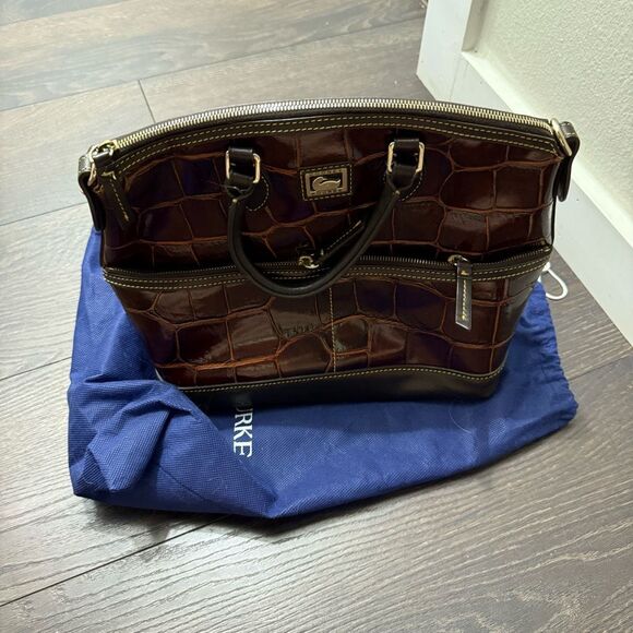 Dooney & Bourke Dillen Crocodile Purse Bag - Picture 1 of 6